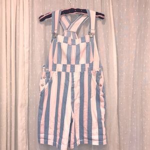 Vintage Pinstripe Overalls